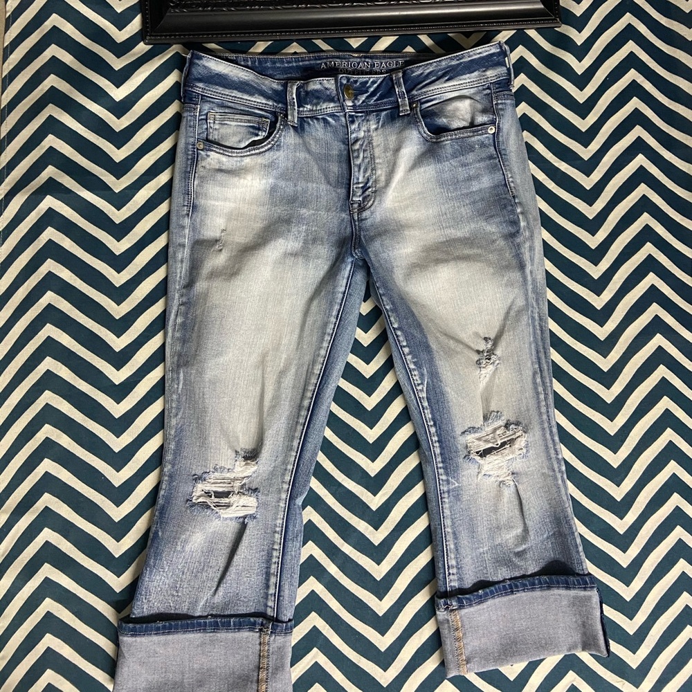 AMERICAN EAGLE KICK CAPRI SIZE 14